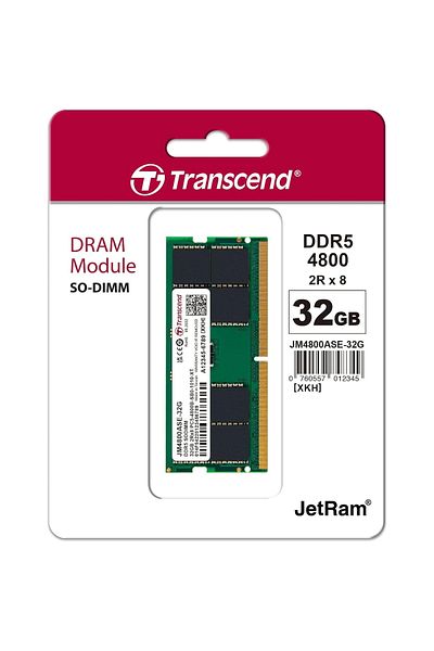 Transcend Kerem Jm4800Ase-32G 32Gb Ddr5 4800Mhz Cl40 1.1V Notebook Ram Shop 1109945 Compatible