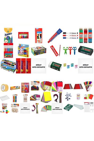 MİRAYOFİSKIRTASİYE Anaokul / Anasınıf / Okul Öncesi Kaliteli Kırtasiye Full Set