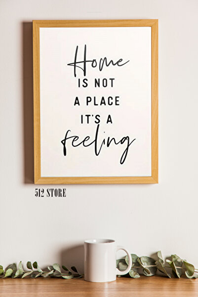 512 STORE Modern Minimalist Duvar Dekor Yazı Poster 30x42 Çerçevesiz / Ev Bir...