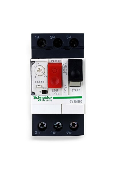 SCHNEIDER GV2ME07 TeSys GV2 Motor Devre Kesici Termik Birçok. 1.6-2.5A