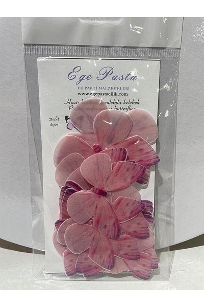 Ege Pastacılık Edible Butterfly Cake Decoration