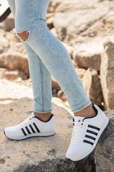 mackrock sports Şık Tasarım Bağcıklı Hafif Günlük Yürüyüş Rahat Taban Casual Sneaker Spor Ayakkabı