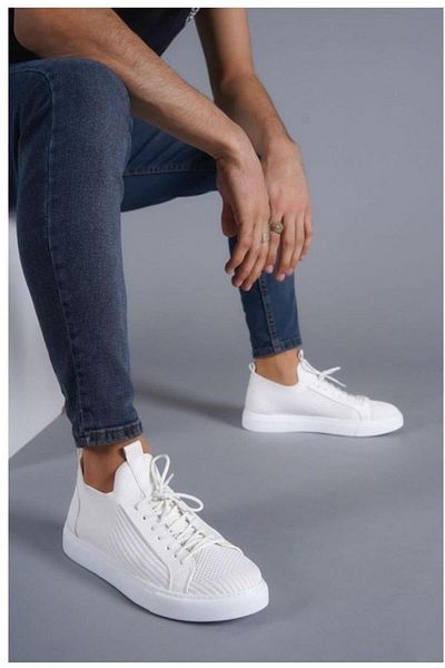mackrock sports Knitwear Lace-Up Men's Sneakers Orthopedic Sole Casual Shoes