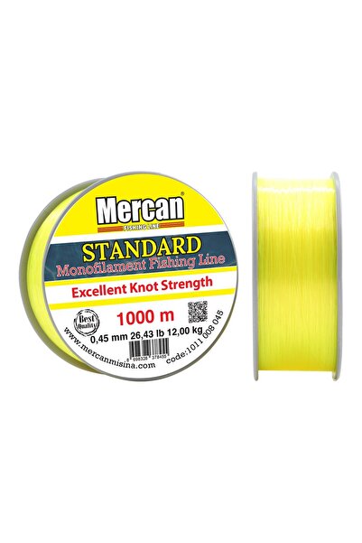 Mercan Standard 1000-800-600-500 M. N. Yellow Coil Fishing Line