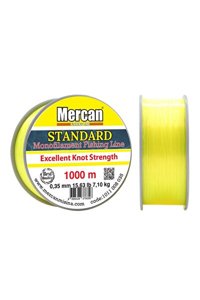 Mercan Standard 1000-800-600-500 M. N. Yellow Coil Fishing Line