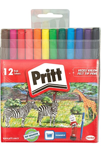 Pritt مجموعة من 12 قلم طلاء من اللباد