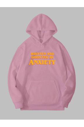 Harmandar Uc plik Anksiyete Bask l Unisex Pembe Kanguru Cepli Kapu onlu Sweatshirt Hoodie Fiyat Yorumlar Trendyol