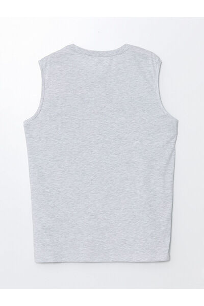 LC Waikiki Pánské tričko LCW bez rukávů – výstřih a tištěný design