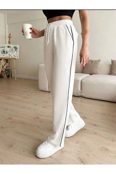 Miyalon Unisex Oversize φαρδιά φούτερ - δύο κλωστές, ελαστική μέση