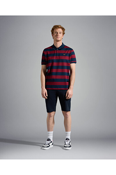 PAUL&SHARK MEN'S KNITTED POLOSHIRT C.WCOTTON