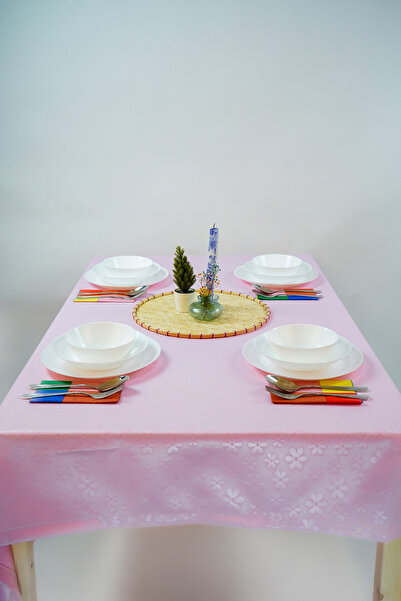 homease Etuval الحنين سلسلة النسيج القطني طباعة زهرة صغيرة نمط مفرش المائدة