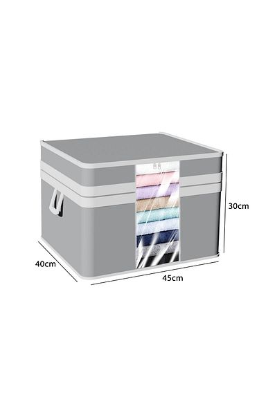 Spartek home textile 3 Τεμάχια Πολυτελείας ΓΚΡΙ - Παλτό Παράθυρο 45 Χ 40 Χ 30 εκ.