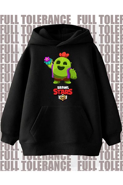 FULL TOLERANCE Детски суитшърт за възрастни Brawl Stars Spike, унисекс, детска тениска