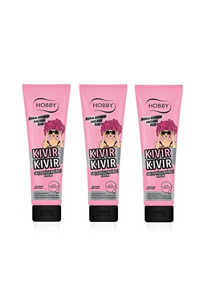 Hobby Kıvır Kıvır Saç Şekillendirici Krem Tüp 150 X 3 Adet
