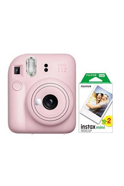 Fujifilm Instax Mini 12 Pembe Fotoğraf Makinesi ve 20'li Mini Film Seti