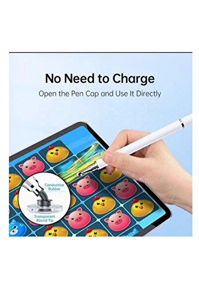 İstanbul Teknoloji 2 In 1 Touch Pen - Compatible with Android and Los, Compatible with All Phones and Tablets Stylus Pen