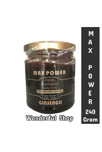 Maxpower Max Power Ginsengli 240 gr Bitkisel Karışım Macun