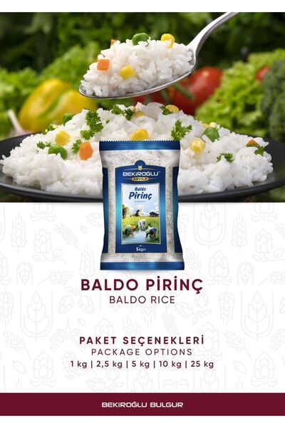 BEKİROĞLU ARVİLA Lüks Baldo Pirinç 5 Kg