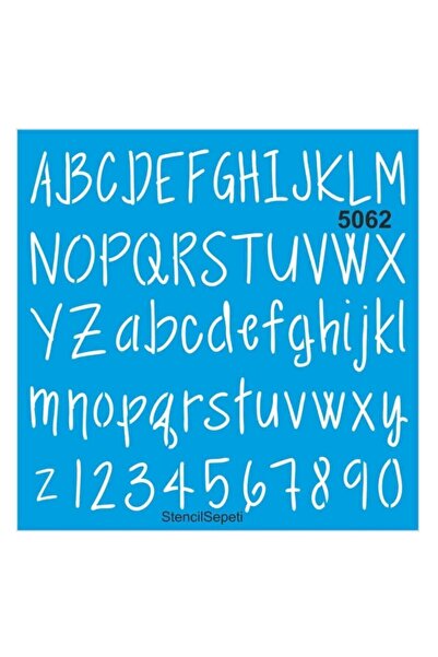 StencilSepeti Stencil Template Letters 5062 30×30 Cm