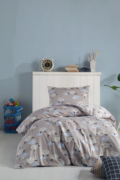 Cote Blanc Mouton 100% Cotton Single Duvet Cover Set