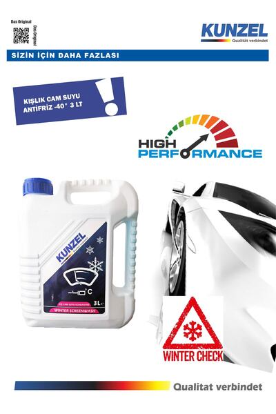 KUNZEL Cam Suyu Kışlık Konsantre - 40° 3 Lt