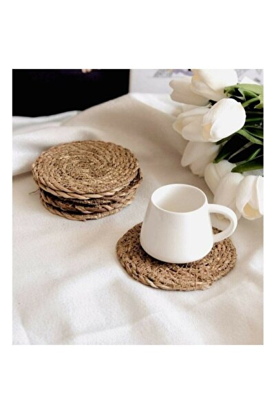 CasaLinda Hasır 6 Li Bardak Altligi