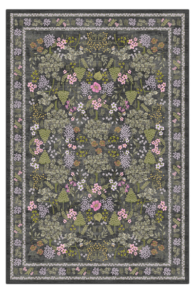 kilim home Mars 188 Haki Pembe Tonlarda Çiçeksi Pastel Modern Dokuma Taban Halı