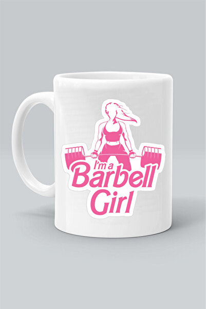 Generic Brand Barbell Girl Fitness Design Mix 600 Printed White Mug