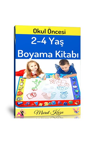 Enine Boyuna Eğitim Preschool 2-4 Age Coloring Book