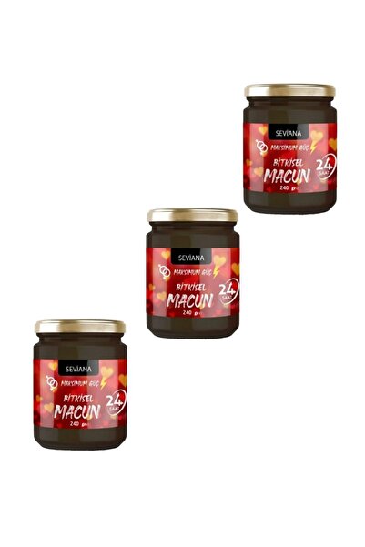 SEVİANA 3X240 Gr Propolis Kudret Narı Bal Ginsengli Bitkisel Karışımlı Mesir Epimedyümlü1 Kuvvet Macun