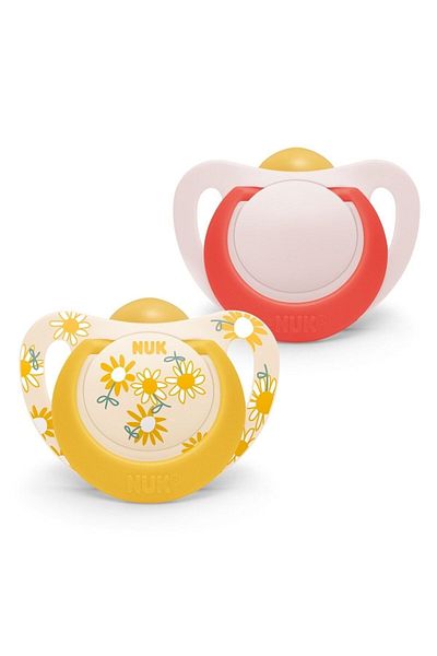 Nuk Star Rubber Pacifier - No:2 - 6-18m with Storage Box