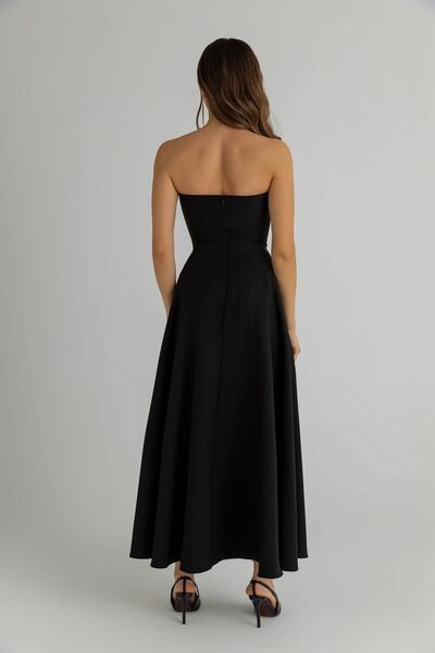 BK BOUTİQUE Taş Tokalı Straplez Abiye