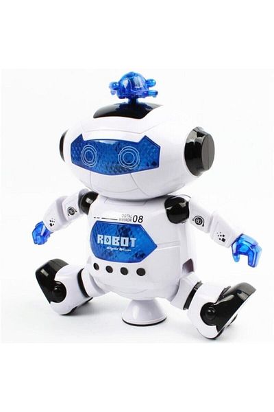 Ailenizin Oyuncakçısı Robot Dancing Toy with Light and Sound - with Propeller