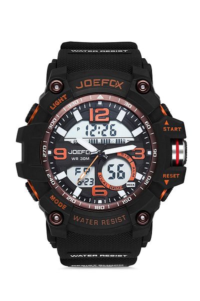 Joefox Men's Wristwatch Digital Analog with Silicone Cord 820