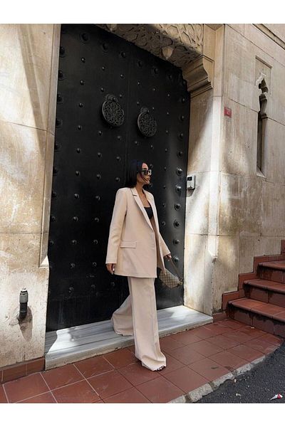 CLB COLLECTION Women's Blazer and Trousers Set