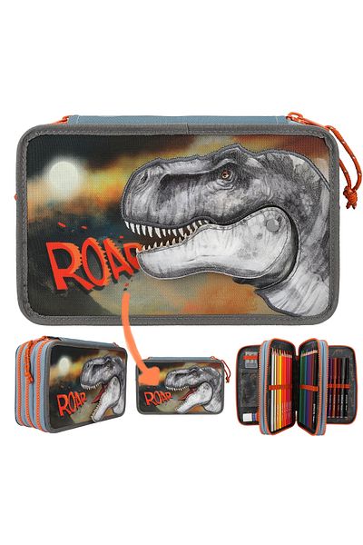 Top Model by Depesche Dino World ROAR - Κινητό μοσχάρι και μολυβοθήκη με τρία διαμερίσματα