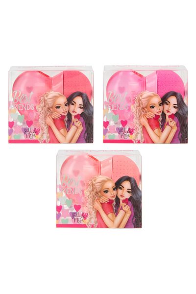 Top Model by Depesche Pencil Sharpener Best Friends with Eraser - Heart Shaped