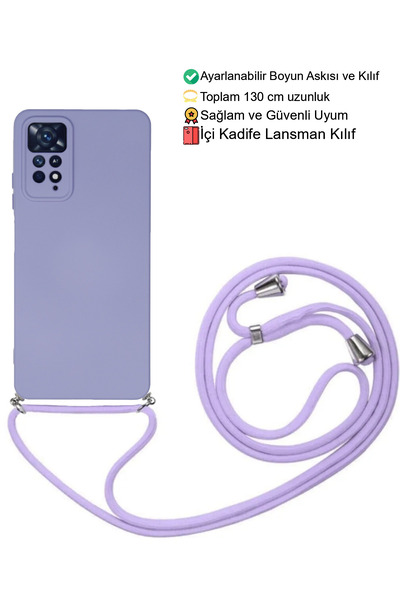 emybox Xiaomi Redmi Note 11 PRO 12 PRO 4G Telefon Kılıfı - Boyun Askılı Lansm...
