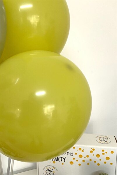 Partifabrik Olive Retro Color Matte Pastel Balloon 10 Pieces