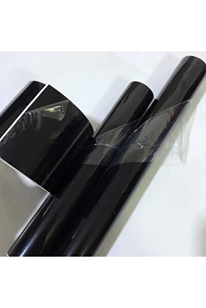 ESEMİZ Piano Black (152 CM X 20 CM)siyah Hava Kanallı Parlak Koruma Jelatinli Folyo