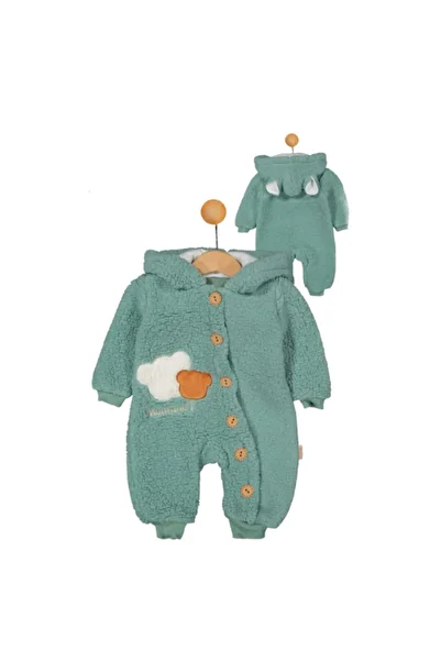 The Cloudish Shop Plush Astroboy Jumpsuit - Baby Embroidered