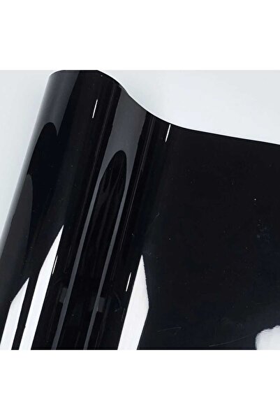 ESEMİZ Piano Black (152 CM X 20 CM)siyah Hava Kanallı Parlak Koruma Jelatinli Folyo