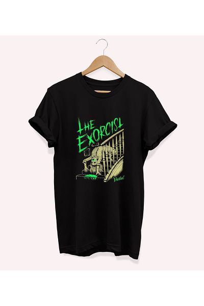 remonz Βαμβακερό μπλουζάκι με στάμπα Exorcist Oversize - Crew Neck, Large Size
