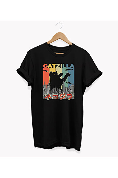 remonz Μπλουζάκι Catzilla Printed Crew Neck 100% Cotton Basic T-Shirt - Κανονικό μέγεθος