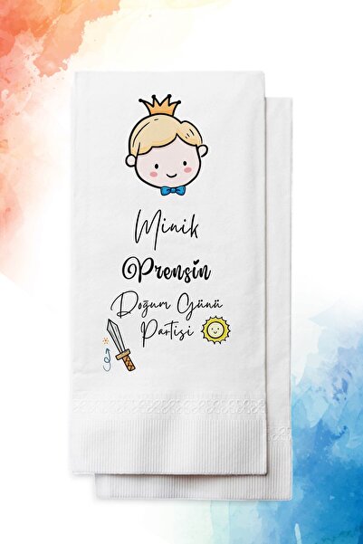 nna tasarım 20 Adet Erkek Doğum Günü Peçetesi (P106-20)