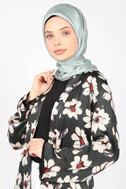 Sunway Kadın Mint Düz Renk Kristal Eşarp