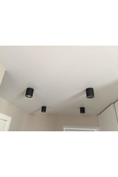 fullreyon 11 x 10 Cm, Metal Kasa 7 Watt AMBER IŞIK Gu10 Duy Sıva Üstü Tavan Armatürü Modern Metal Tavan Aplik