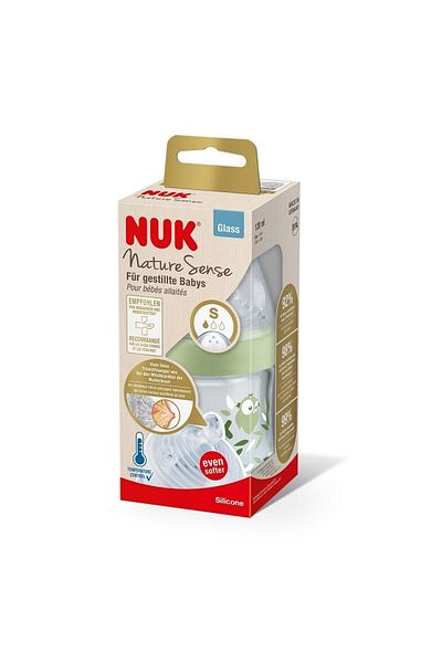 Nuk Yeşil120 ml Nature Sense Cam Biberon