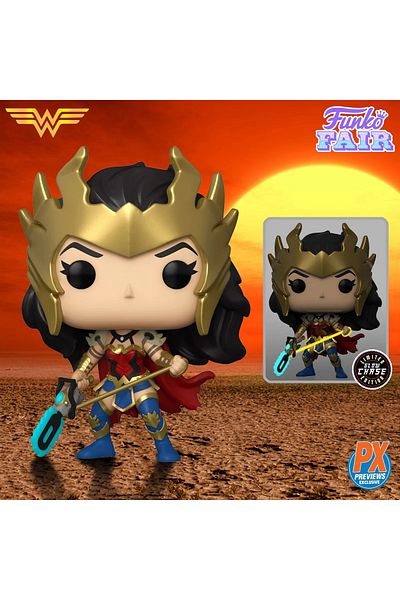 Funko Wonder Woman Chase Funko Pop! شخصية الفينيل - DC Death Metal # 385 شخصية