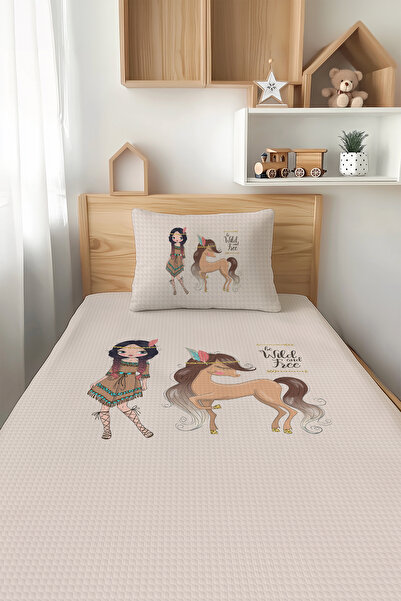 Talia Home طقم بيكيه فردي أمريكي أصلي منقوش - TLAP-044